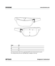 Droeme - Size Chart Hip Bag