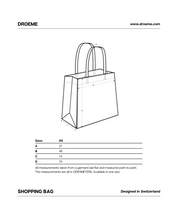 Droeme - Size Chart Shopping Bag