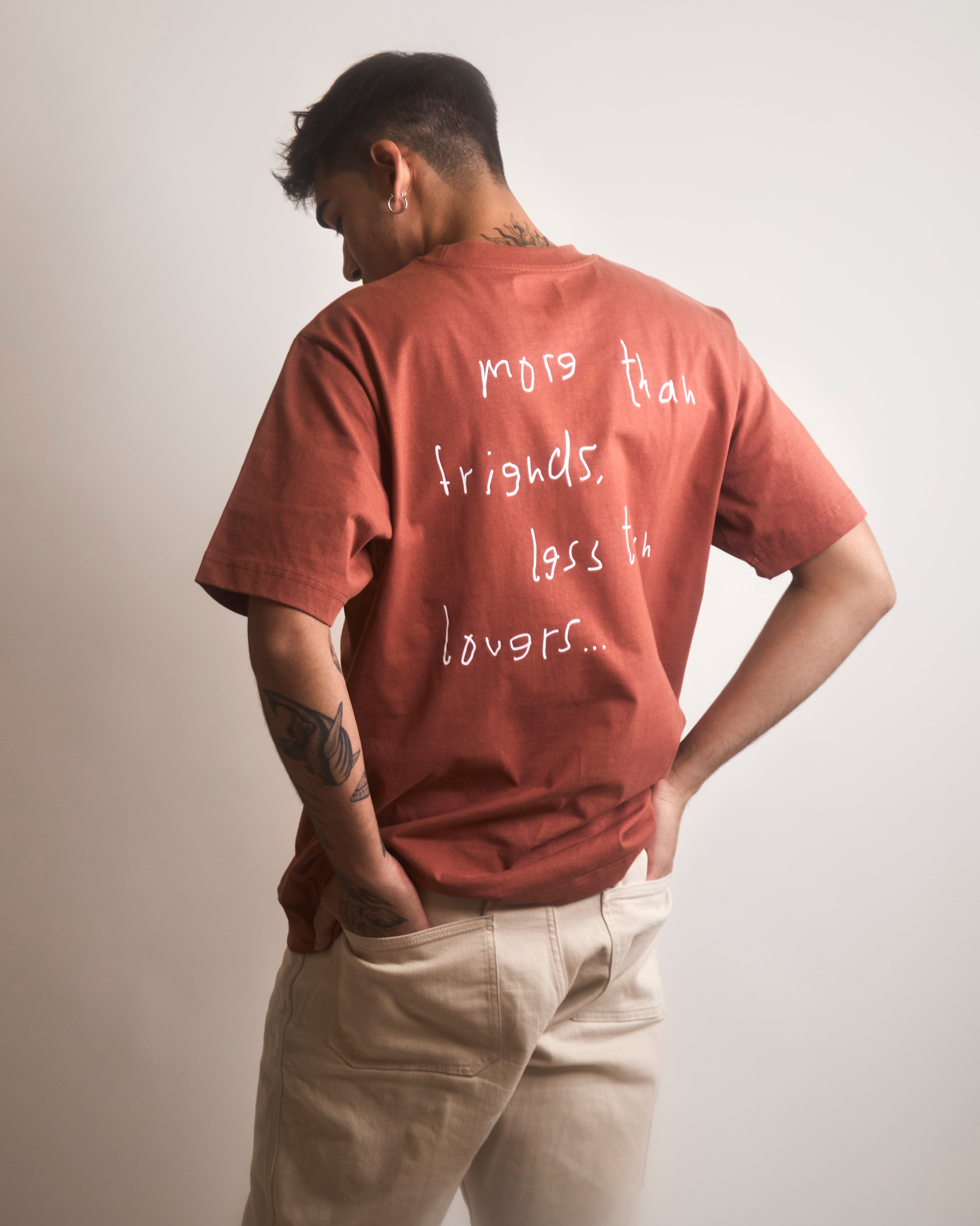More than friends, less than lovers t-shirt
